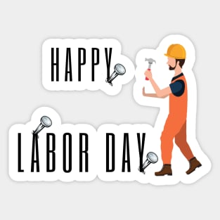 happy labor day Sticker